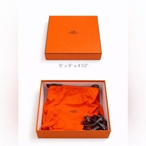 Hermes Orange Box with Dust Bag